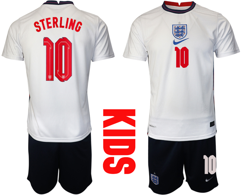 2021 European Cup England home Youth #10 soccer jerseys->youth soccer jersey->Youth Jersey